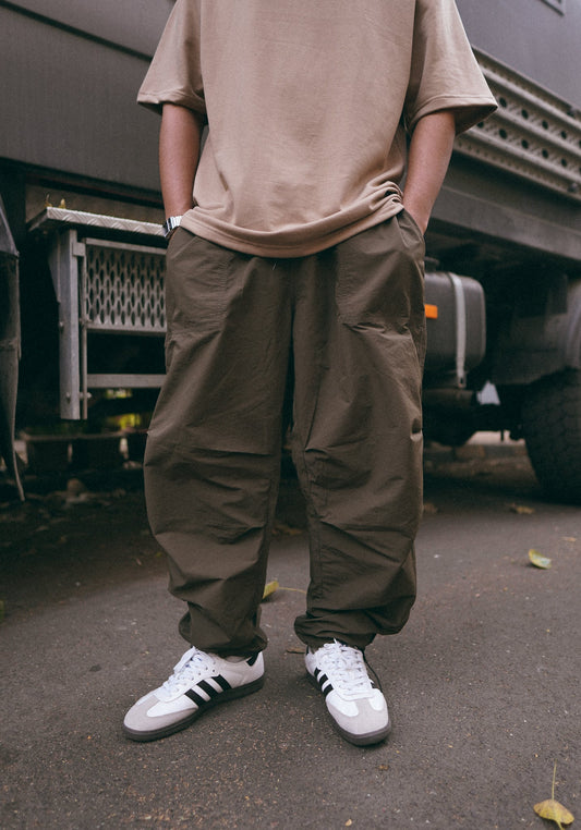 Military Green Parachute Pants
