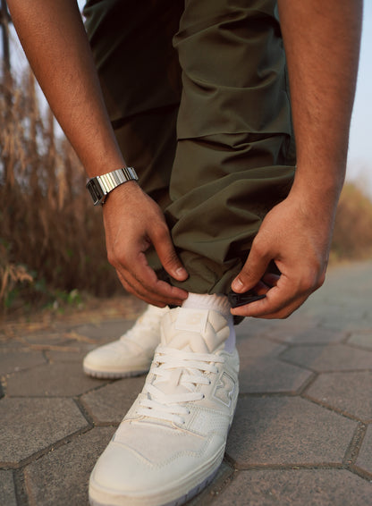 Olive Parachute Pants